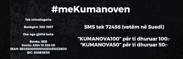 Ndihmo Kumanovën dhe ti