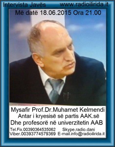 Intervista me Prof Dr Muahmet Kelmendi