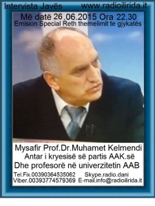 Intervista me Prof.dr . Muahmet Kelmendin
